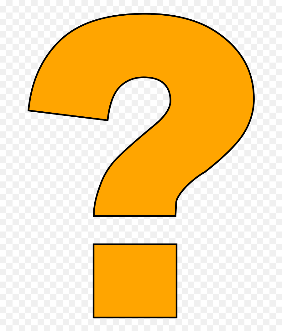 Mystery Clipart Question Mark - Orange Question Mark Emoji,Black Question Mark In A Box Emoji