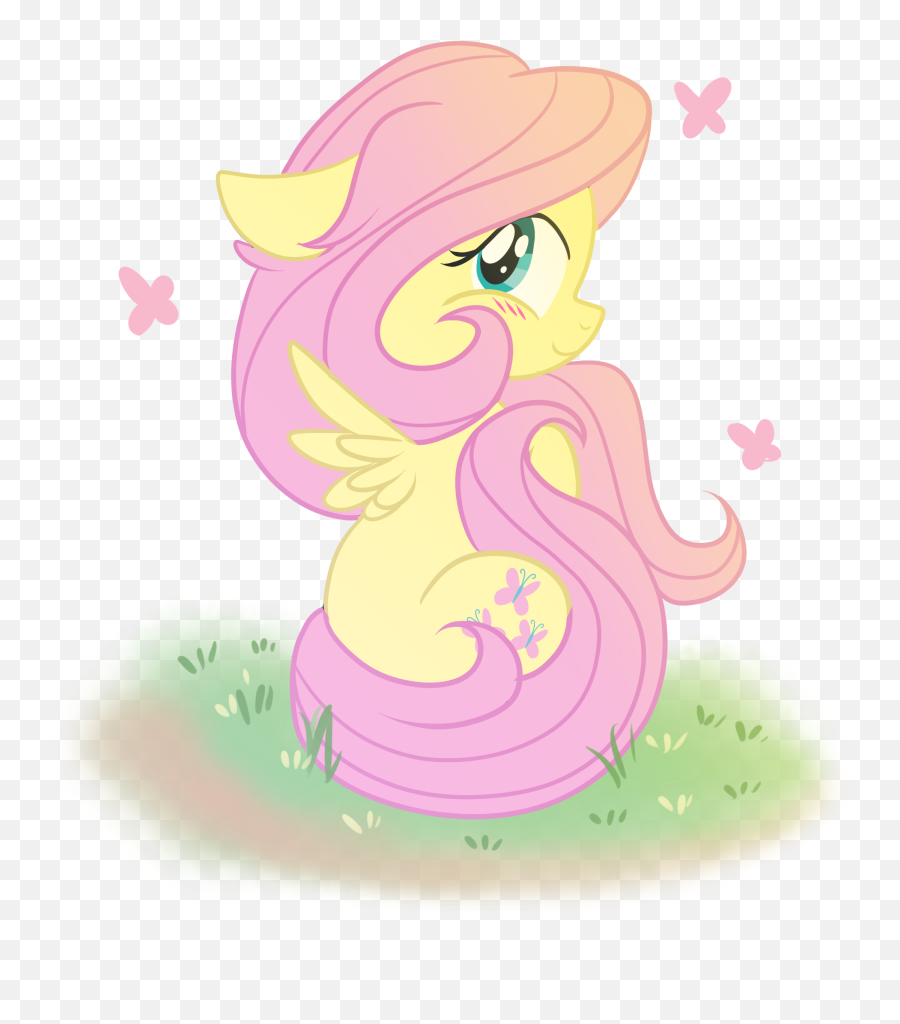 A Few Reasons To Like Fluttershy - Yellow Pink Squee Mlp Mythical Creature Emoji,Bandwagon Emoji