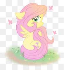 A Few Reasons To Like Fluttershy - Yellow Pink Squee Mlp Mythical Creature Emoji,Bandwagon Emoji