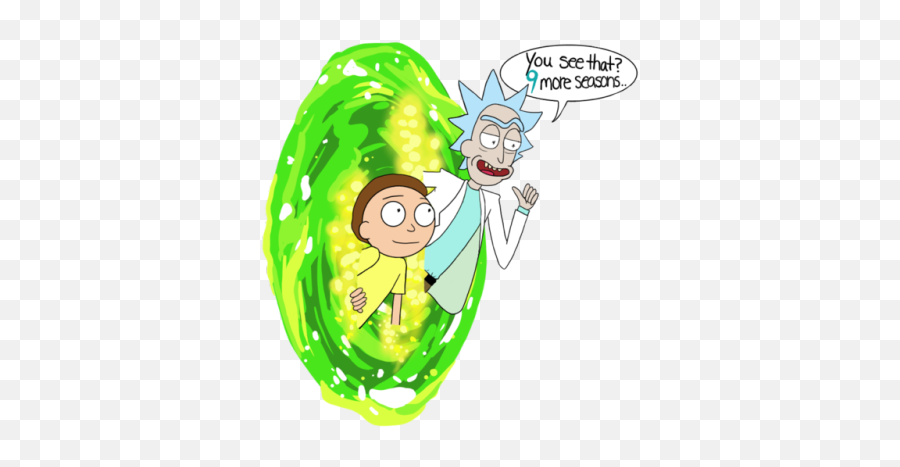 Rick And Morty Portal Clipart - Portal Rick And Morty Png Emoji,Pickle Rick Emoji