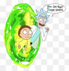 Rick And Morty Portal Clipart - Portal Rick And Morty Png Emoji,Pickle Rick Emoji