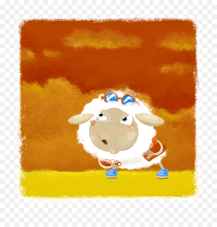 A Girl Sheep Aliens Amazing Gif On Gifer By Duktilar Rainbow - Cartoon Baby Sheep Animated Gif Emoji,Barf Emoji Gif
