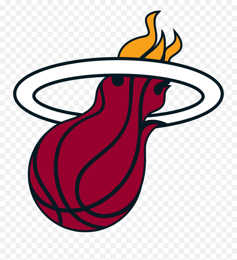 Miami Heat Nba Logos Sticker By For Ios Android Giphy - Miami Heat Logo Espn Emoji,Android Basketball Emoji