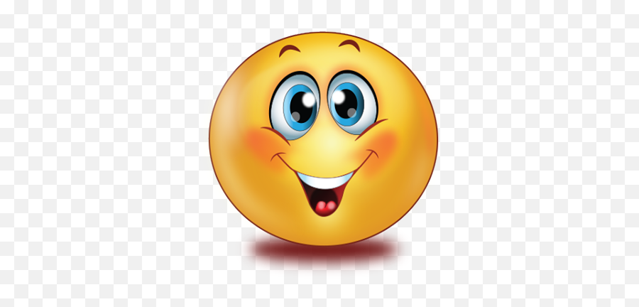 Blue Happy Eyes Emoji - Innocent Emoji,Two Eyes Emoji