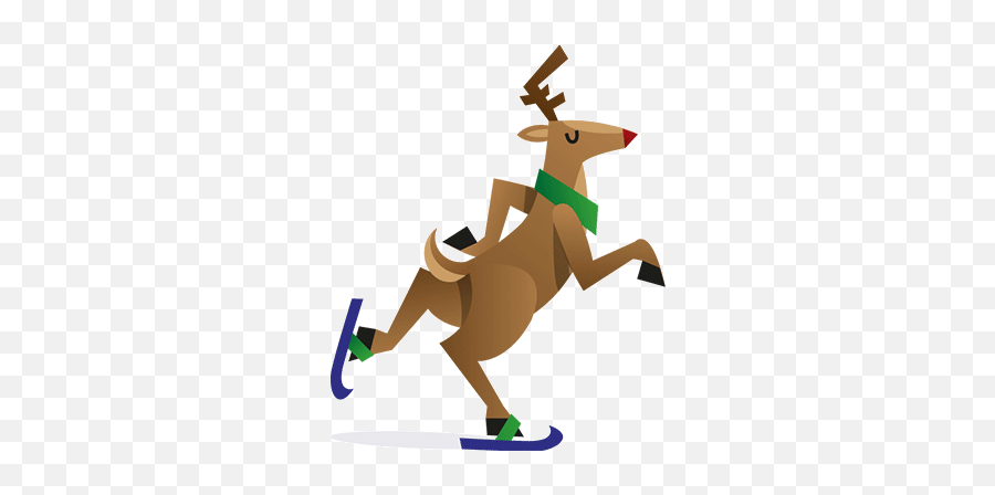Christmas Gif Animated Christmas Reindeer - Reindeer Dance Gif Transparent Emoji,Rudolph Reindeer Emoticon For Twitter
