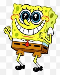 Cartoon Characters Bob Esponja - Excited Cartoon Emoji,Bob Emoticon