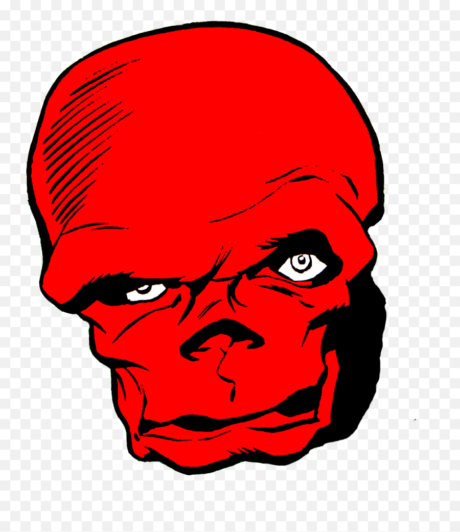 Red Skull Jack Kirby Clipart - Red Skull Captain America Clipart Emoji,Jack Kirby Big Emotions