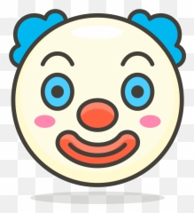 Clown Face Emoji Clipart - Mark,How To Get Clown Emoji Android