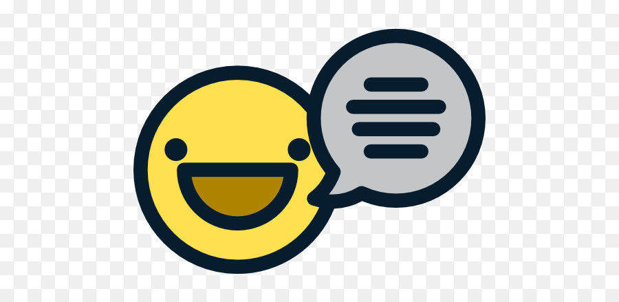Emoticon Speaking Chat Speech Bubble - Icon Talk Emoji,Speaking Emoji