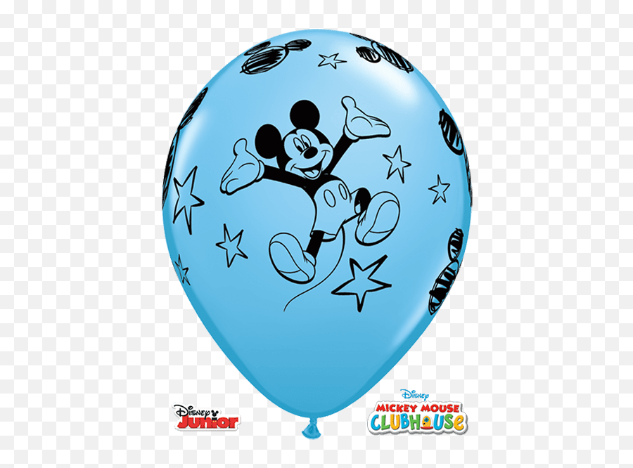25 X 11 Disney Mickey Mouse Assorted Qualatex Latex - Mickey Mouse Printed Balloon Emoji,Mickey Mouse Birthday Emoticon