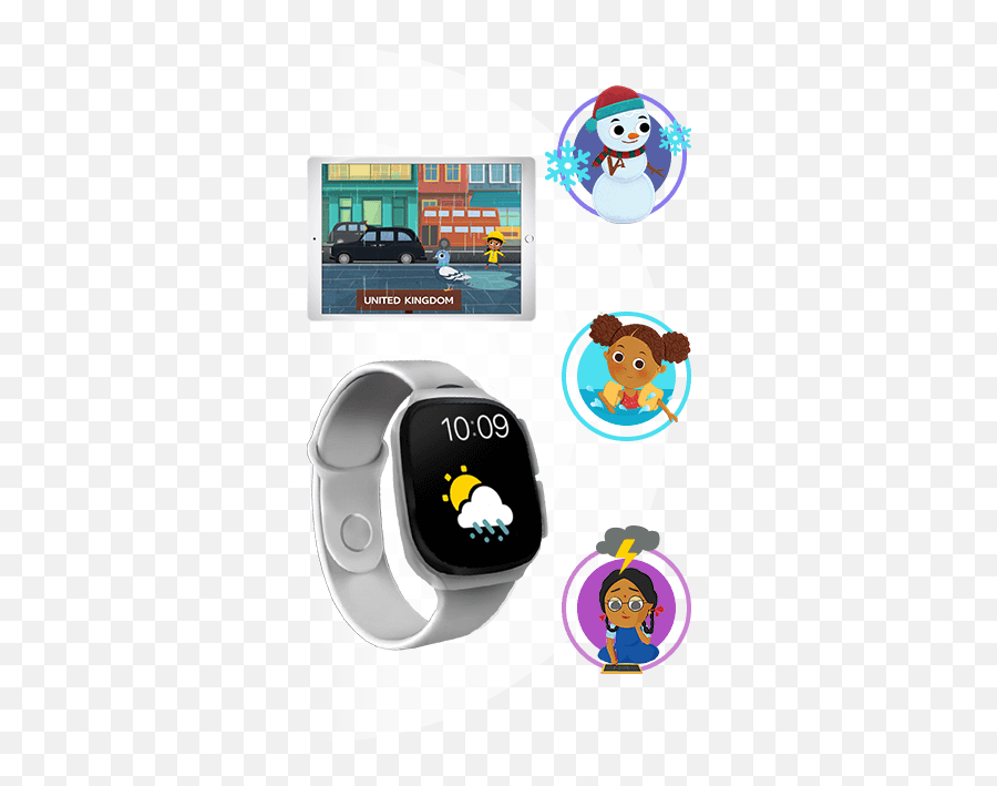 Atlas Mission Groundbreaking Educational Game For Kids Emoji,Mood Color Changing Watch By Emotions Clock
