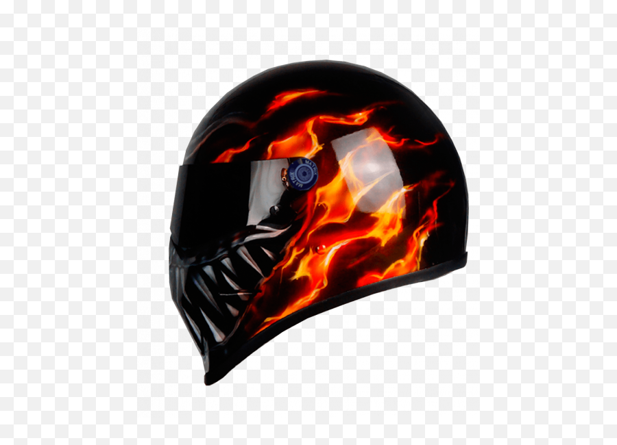 7 Catchy Custom Painted Helmets For 2021 - Bikers Insider Motorcycle Helmet With Flames Emoji,Motorcycle Emoticon