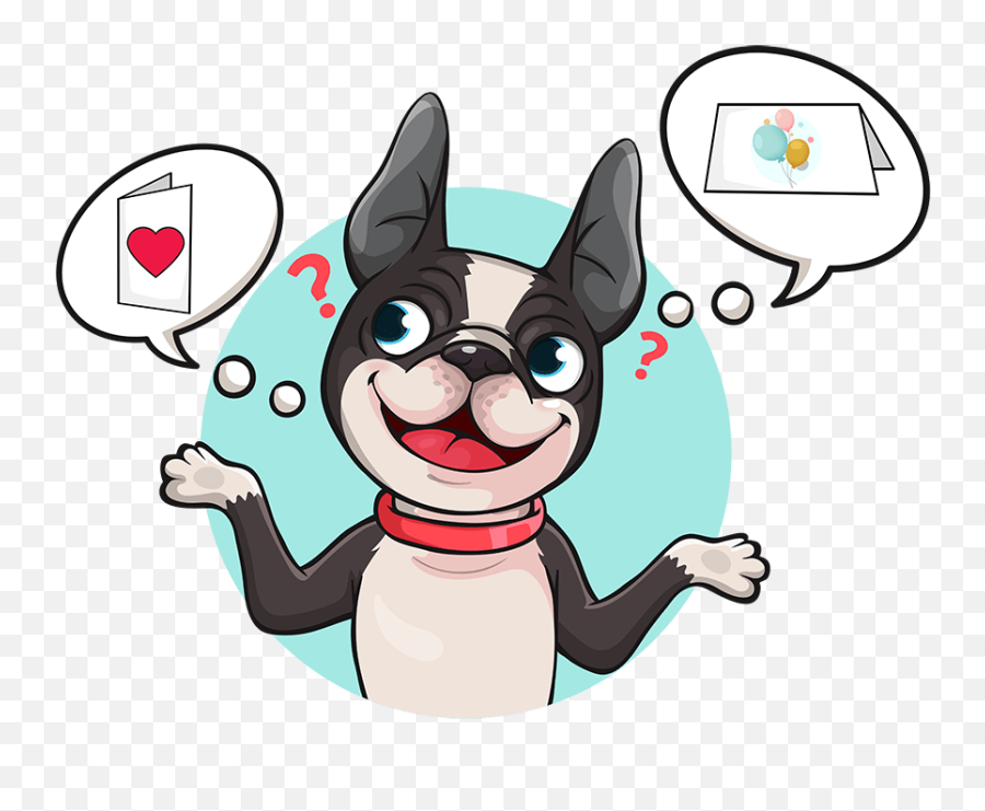 Home - Funny Bonz Cards Fictional Character Emoji,Cute Dog Thank You Emoticon