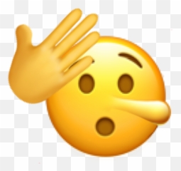 Lie Lying Sticker Emoji,Shady Emoji