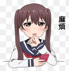 Miyuki11 Sticker Pack - Stickers Cloud Emoji,Emojis With Pigtails