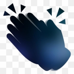 Clapping Hands Together Clipart Png Black And White Emoji,Clap Emoji