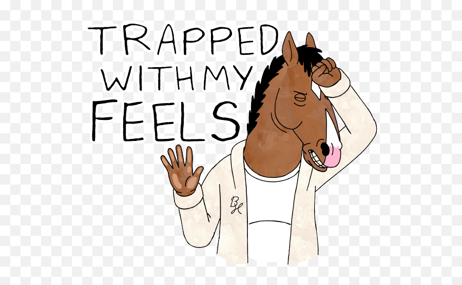 Bojack Horseapp - Sticker App Digital Agency Stickers The Bojack Horseman Png Emoji,Horse Emoji App