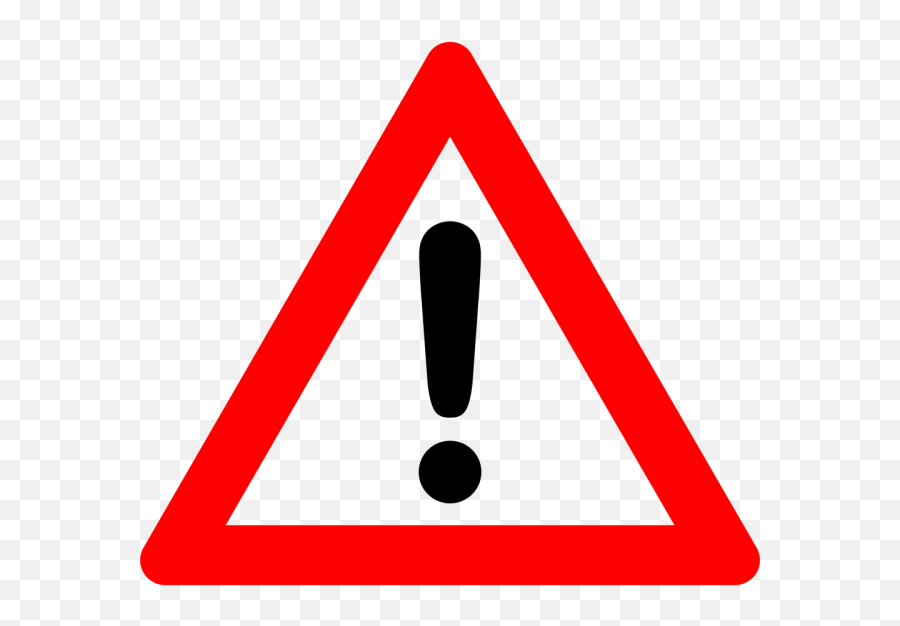 Yellow Caution Triangle Warning Sign Icon Free Png Citypng Emoji,Warning Sign Emoji Color