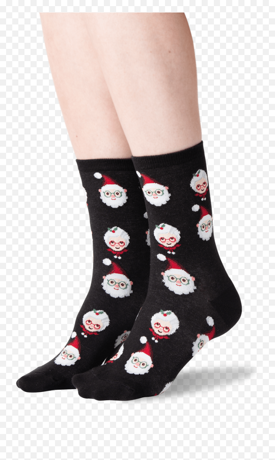 Womenu0027s Santa And Mrs Claus Socks U2013 Hotsox - For Teen Emoji,Poinsettia Emoji