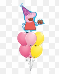 Ramo De Globos Peppa Pig - Peppa Pig Birthday Emoji,Peppa Pig Emoji