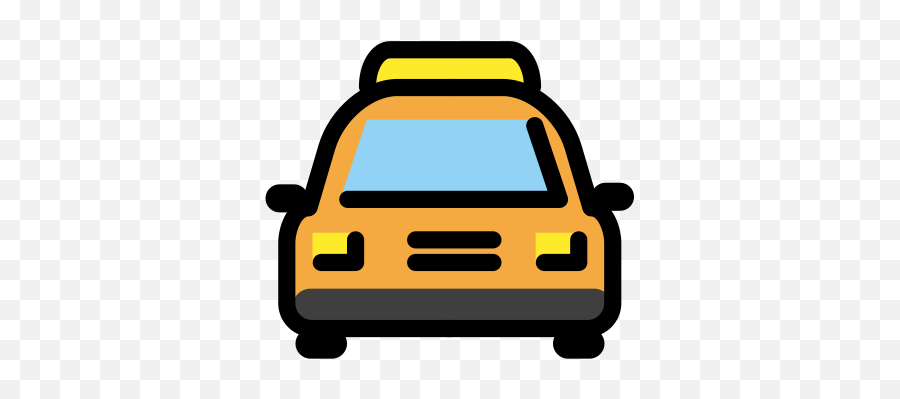 Oncoming Taxi Emoji - Araba Emojisi,Lighting Emoji