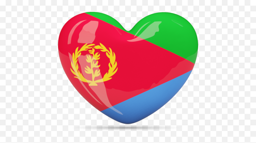 Eritrea Flag Icon - Eritrea In Flag In Heart Emoji,Eritrean Flag Emoji