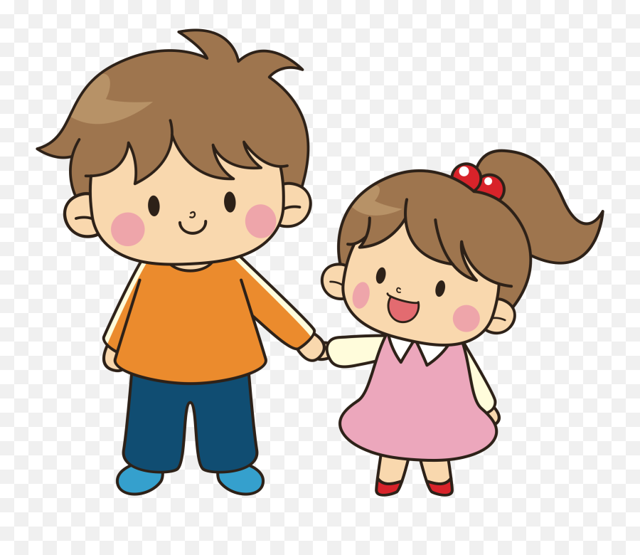 Brother Sibling Sister Clip Art - Brother Clipart Emoji,Sister Emoji