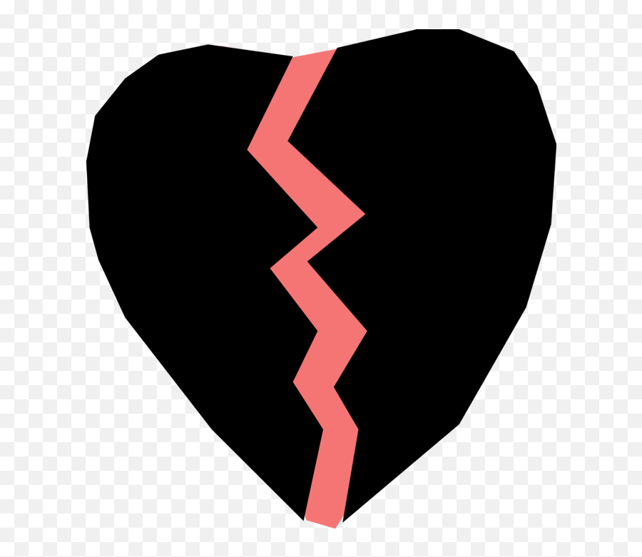 Vector Illustration Of Broken Heart The - Language Emoji,Broken Gun Emoji