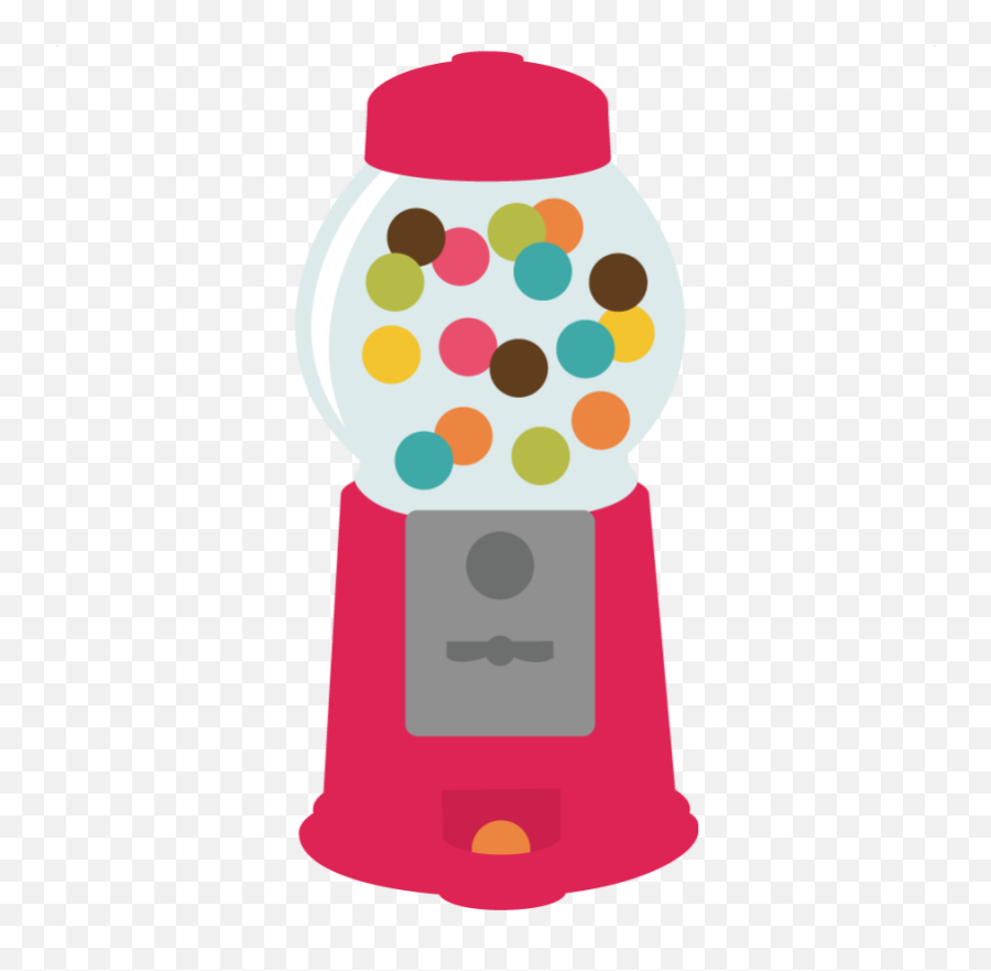 Gum Clipart Vending Machine Gum - Gumball Machine Transparent Background Emoji,Emoji Gumballs
