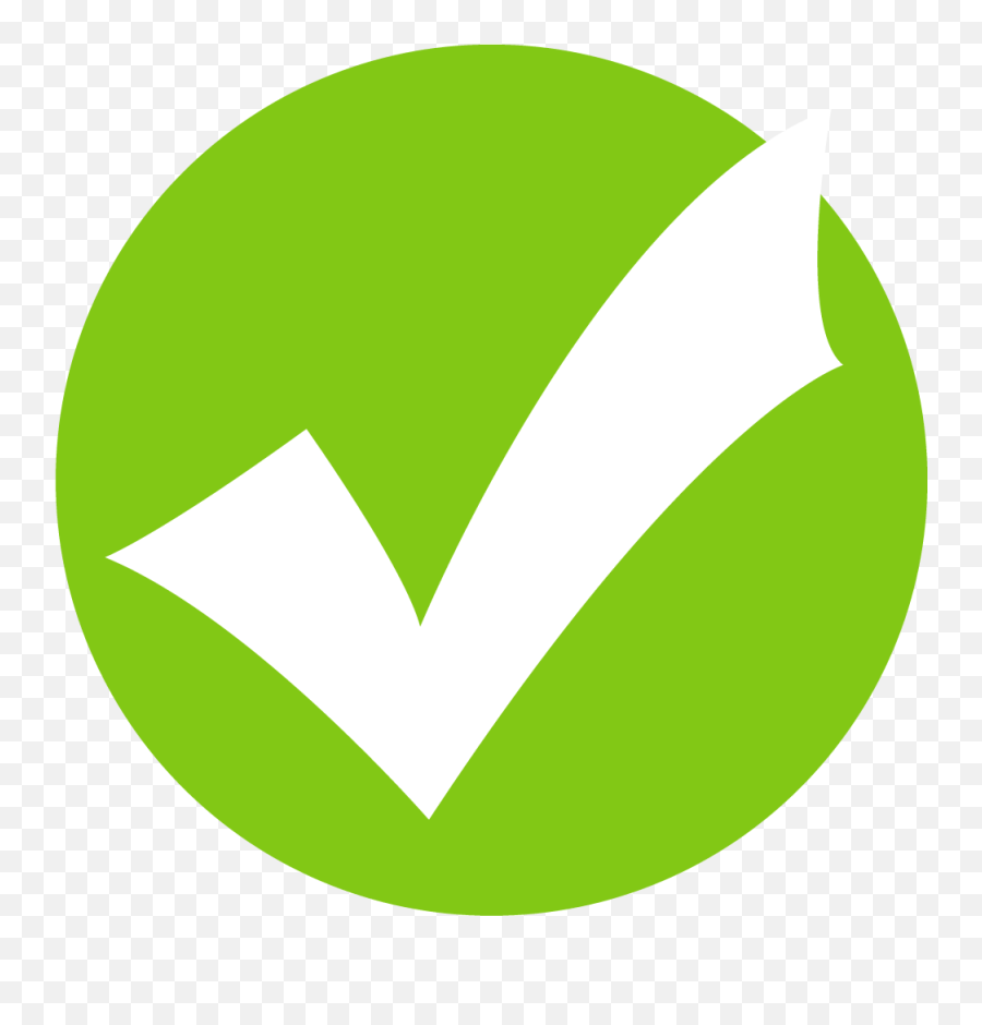 Icon Green Tick Png Clipart - Tick Icon Png Emoji,Green Check Emoji