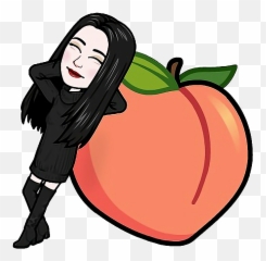 Yummy Food Peach Fruit Peaches Mmm Sticker By V - For Women Emoji,Peaches Emoji