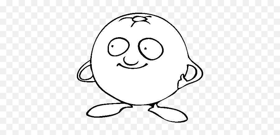 Desenho De Menino Tangerina Para Colorir - Colorircom Secours Populaire Emoji,Emoticon De Morango