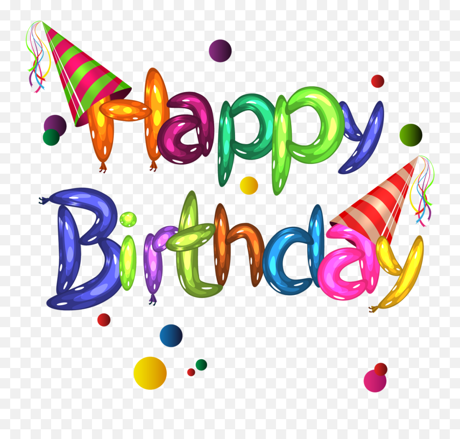 Font Happy Birthday Png Picture Png Arts - Dot Emoji,Happy Birthday Emoji Texting