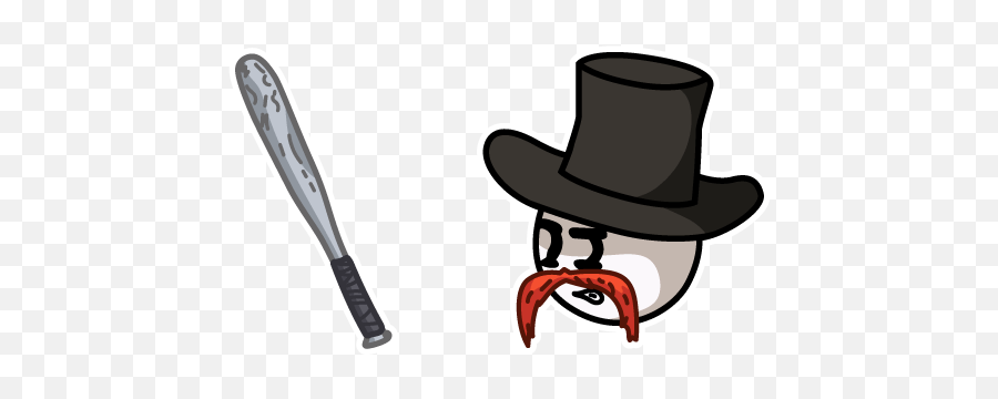Henry Stickmin Right Hand Man And Metal Baseball Bat Cursor - Henry Stickmin Cursor Emoji,Stickman Emotions