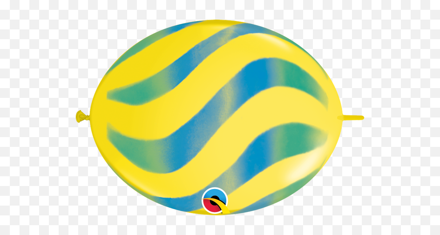 12 Quicklink Yellow 50 Count Wavy Stripesgreen U0026 Blue - Vertical Emoji,Yellow Emoji Water Splash