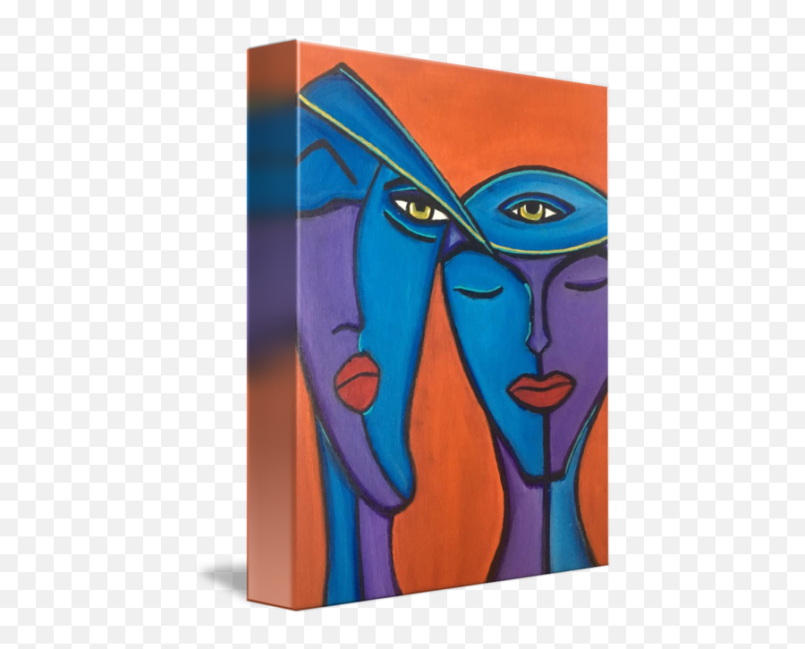 Twin Flame - Twin Flame Blue Red Emoji,Painting Outlet Of Emotions
