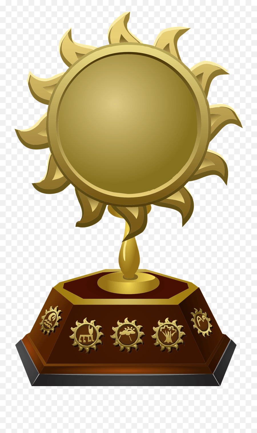 Sun Trophy Clipart Free Download Transparent Png Creazilla - Spriggan Logo Emoji,Emoticon Trofeo