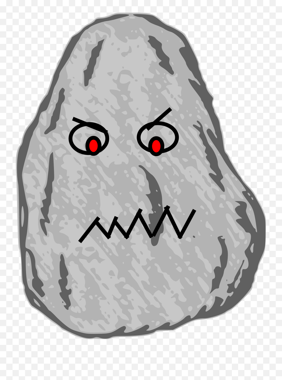 Cartoon Angry Rock With Red Eyes Free Image Download - Stone Animated Emoji,Angry Emoticon Comic