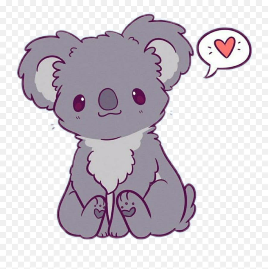 Koala Bear Koalabear Sticker By U2022whiteflavouru2022 - Koala Bear Drawing Easy Emoji,Koala Bear Emoji