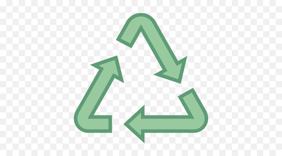 Recycling Icon In Office Style - Recycle Sign Png Emoji,Recycling Emojis With A Blue Background