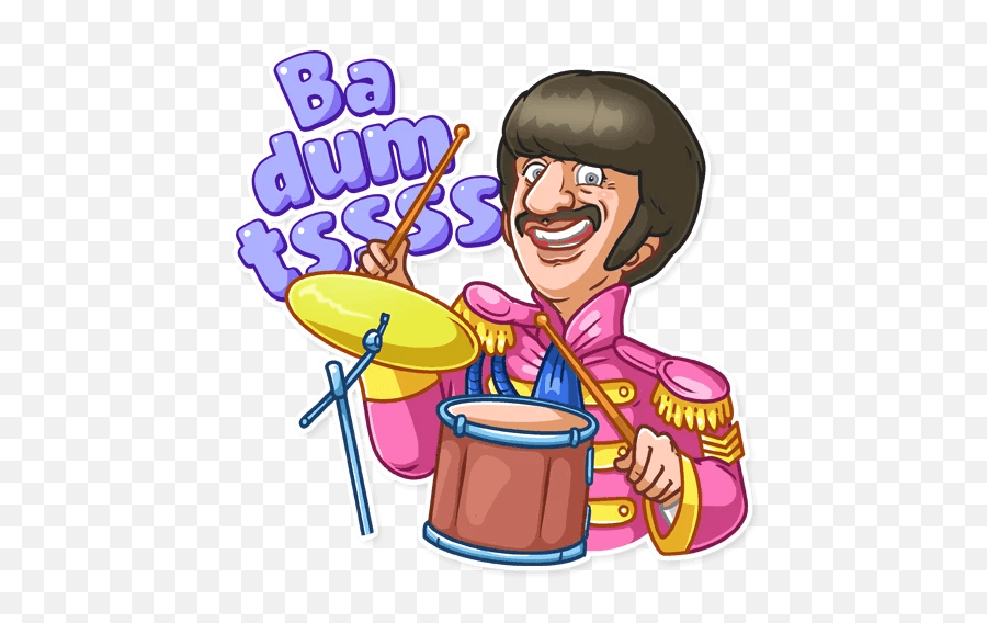 The Beatles - Telegram Sticker Emoji,Ba Dum Dum Tss Emoticon