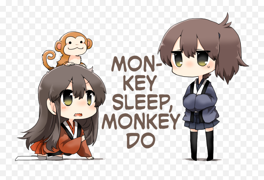 Monkey Sleep Monkey Do Kancolle Sleep Kagaposting Emoji,Anime Monkey Emoticon