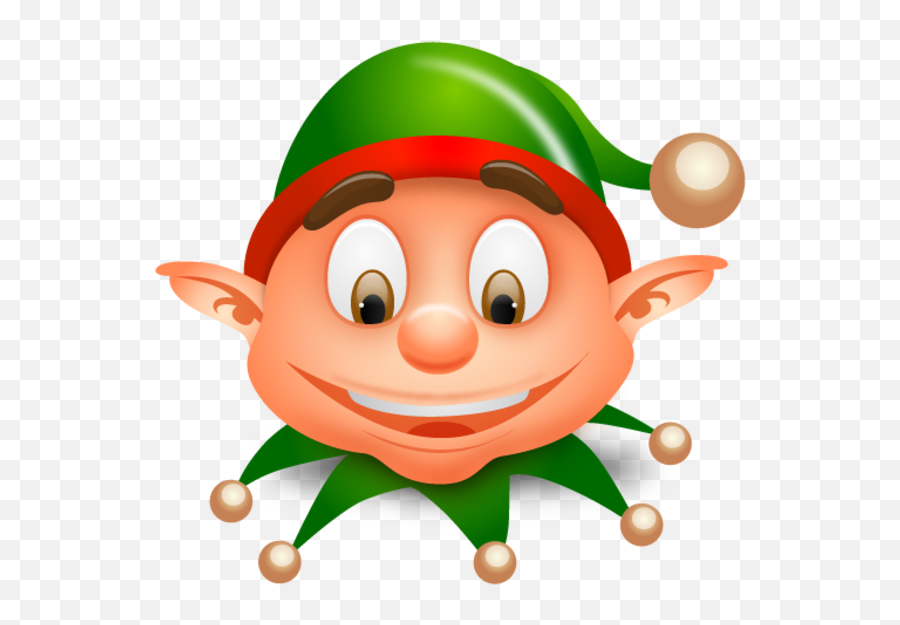 Elf Christmas Icon - Clipart Elf Face Emoji,Elf Emoji