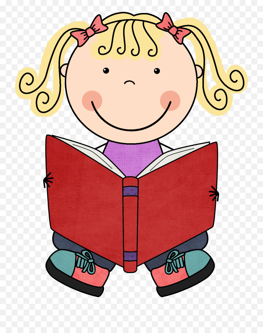 Clipart Child Book - Reading Books Clipart Emoji,Boy And Book Emoji