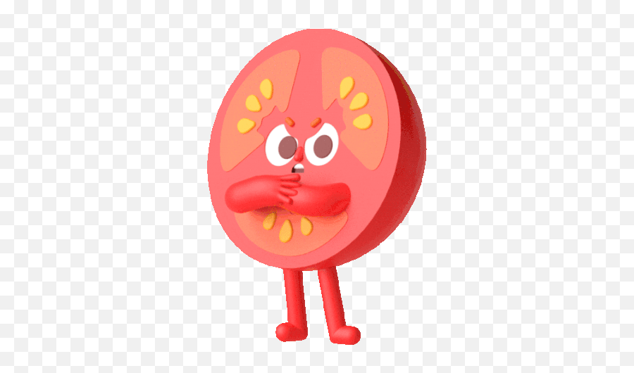Frustrated Tomato Throws His Hands In Despair Sticker - The Emoji,Red Blood Cell Emoji