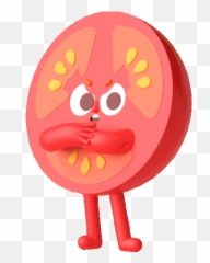 Frustrated Tomato Throws His Hands In Despair Sticker - The Emoji,Red Blood Cell Emoji
