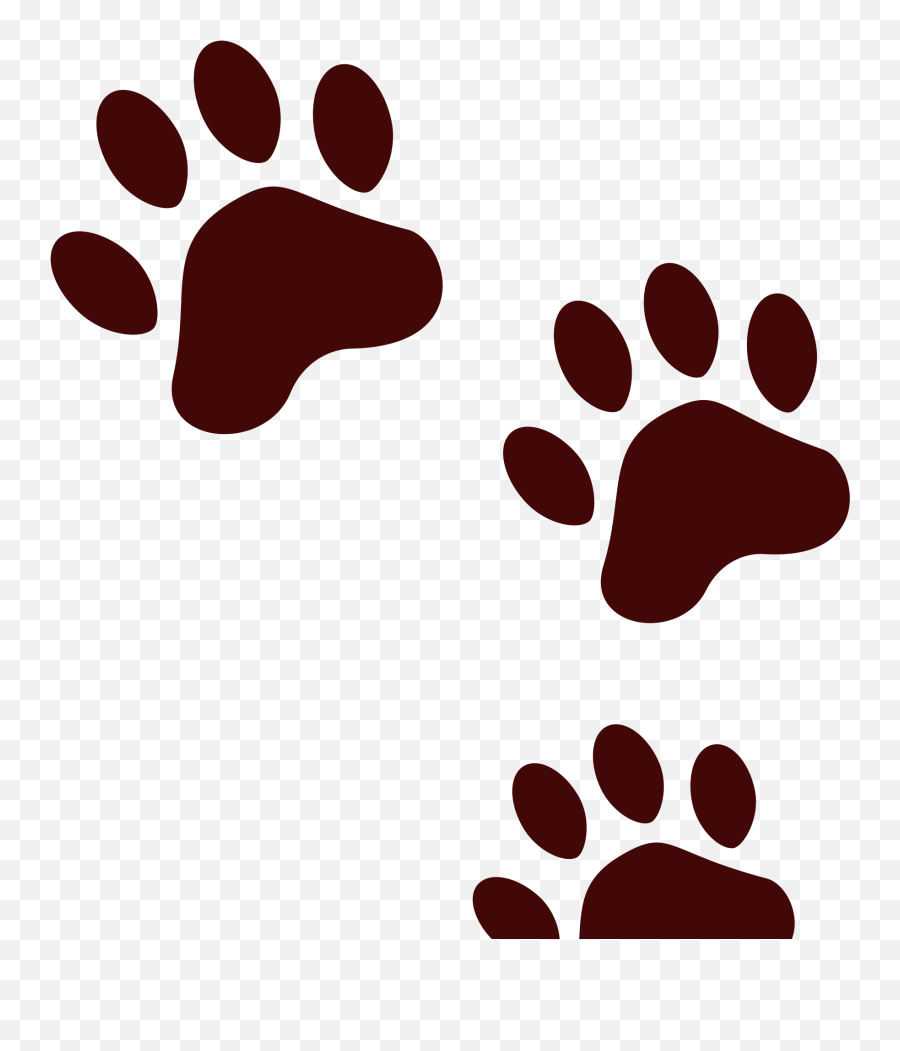 Footprint Clipart Cheetah Footprint - Foot Print Dog Emoji,Cheetah Tiger Alligator Emoji