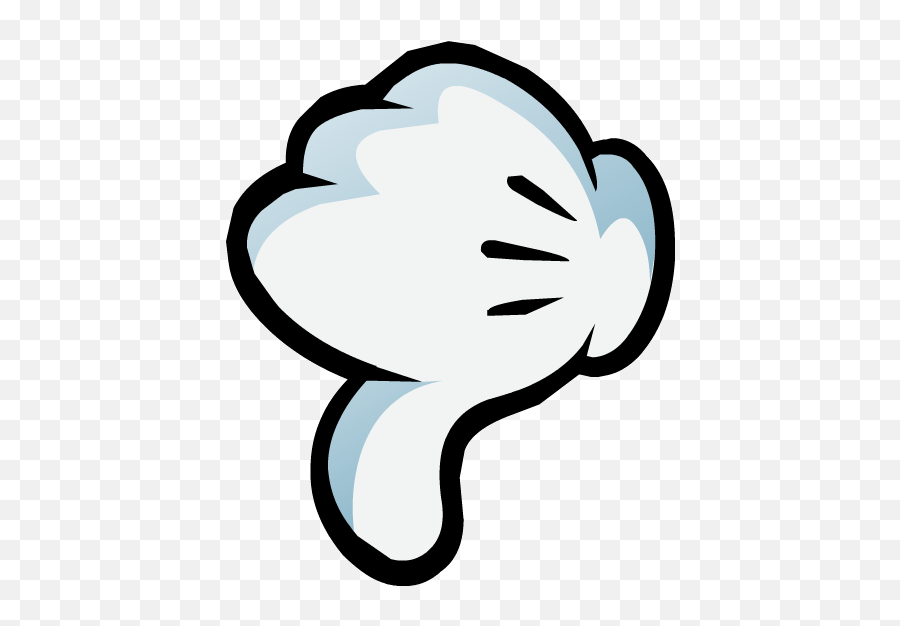 Mickey Mouse Dislike Hand Png Image - Dislike Png Mickey Emoji,Disney Castle Emoji