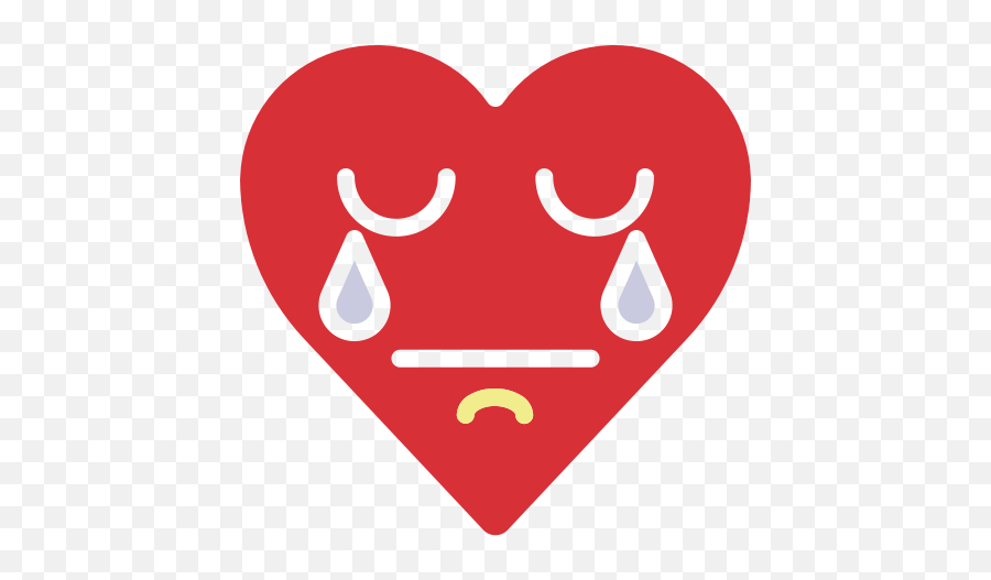 Cry Emoji Emotion Grief Heart Sad Icon - Free Download Language,Three Heart Emoji