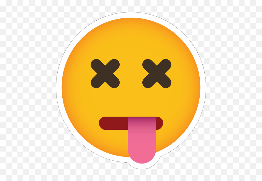 Phone Emoji Sticker Dead - Transparent Background Dead Emoji,Dead Emoji Png